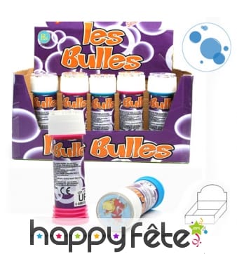 Flacon bulle de savon avec jeu de patience