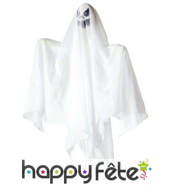Fantôme blanc lumineux de 50 cm à suspendre
