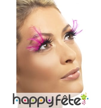 Faux cils femme rose