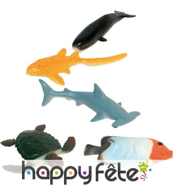Figurines d'animaux marins