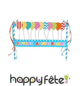 Filet de ballon joyeux anniversaire pour gateau