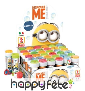 Flacon de bulles de savon minions