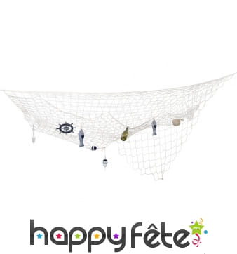 Filet de pêche décoratif de 3m