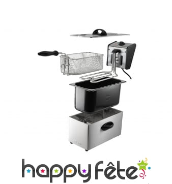 Friteuse en inox, 4 litres