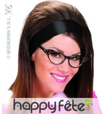 Foulard en satin noir