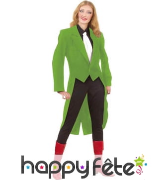 Frac gabardine verte pour femme