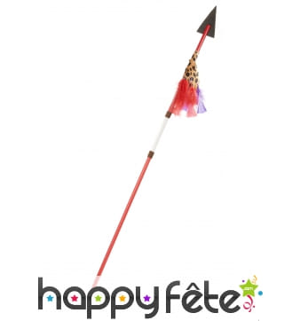 Fausse lance d'indien en plastique