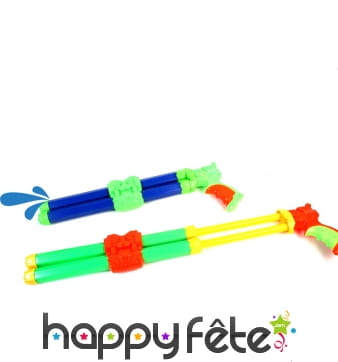 Fusil pompe à eau double jet de 42cm