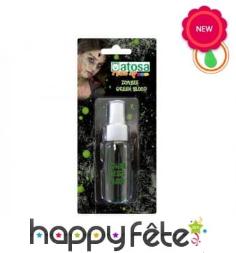 Faux sang vert en spray de 30ml