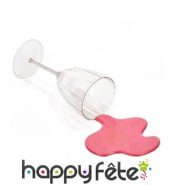 Fausse tâche de vin rouge, farce attrape