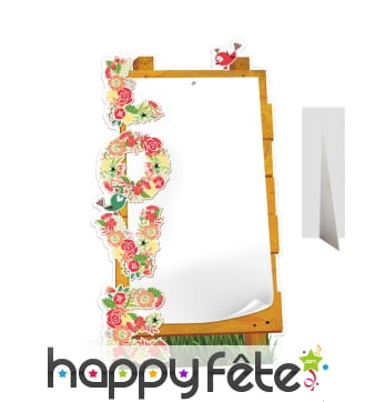 Faux tableau en carton plat inscription Love