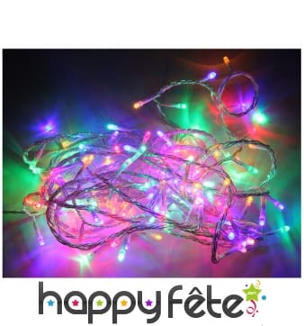 Guirlande 120 leds clignotantes pour extérieur, 6m