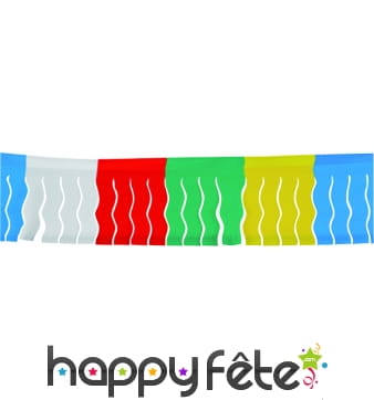 Guirlande à franges multicolore