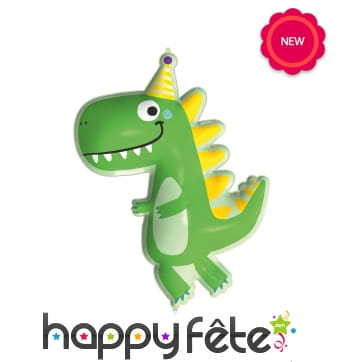 Grand ballon Dinosaure vert de 96cm