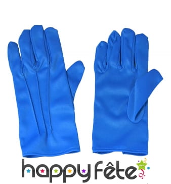 Gants bleu en polyester