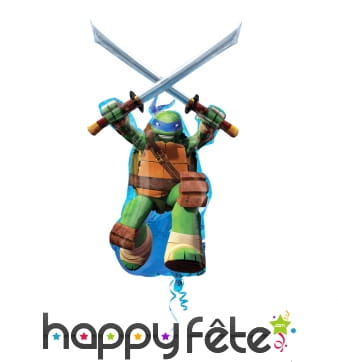 Grand ballon en forme de Léonardo, Tortue Ninja