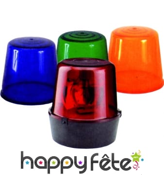Gyrophare bleu orange rouge et vert