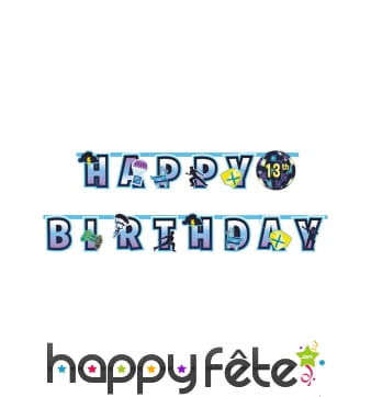 Guirlande battle royale d'anniversaire, 3,2m