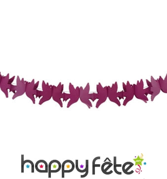 Guirlande colombes bordeaux 4 m