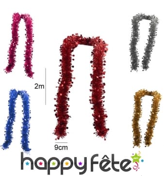 Guirlande chenille décorée de petits cercles