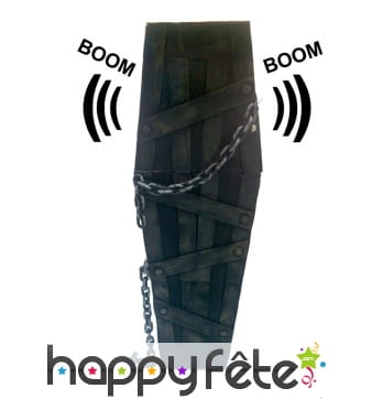 Grand cercueil sonore et animé