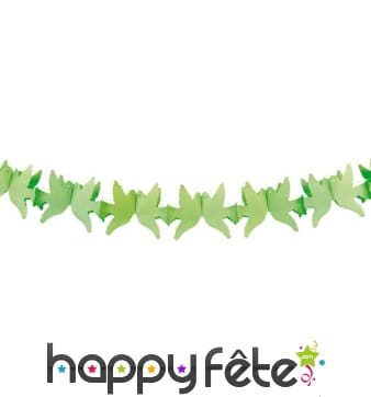 Guirlande colombes vertes 4 m