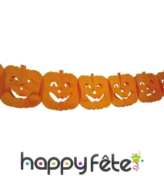 Guirlande de citrouilles orange