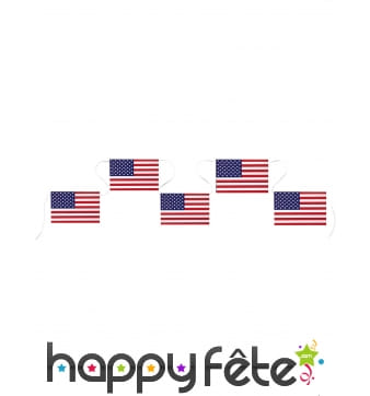Guirlande de drapeaux Américain 5m