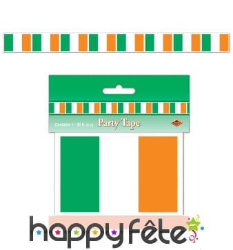 Guirlande de drapeaux Irlandais, 6m