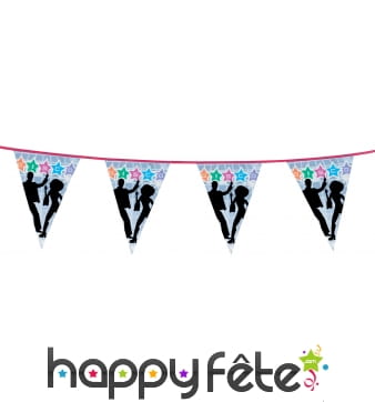 Guirlande disco de fanions