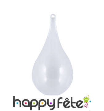 Goutte d'eau transparente à remplir