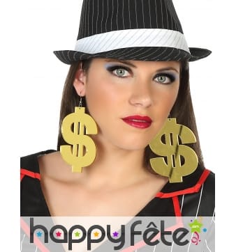 Grand Dollar en boucles d oreilles