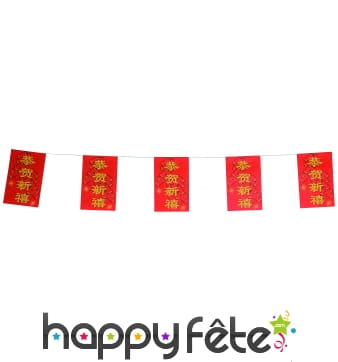 Guirlande de fanions chinois