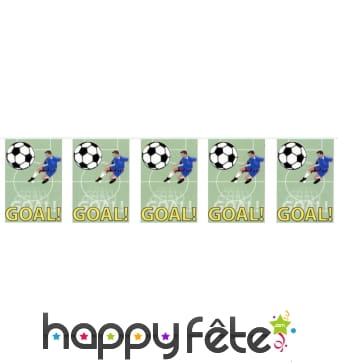 Guirlande de fanions footballeur