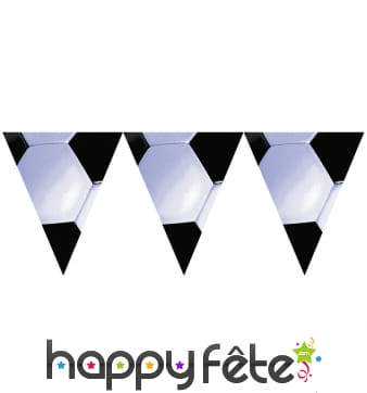 Guirlande de fanions motifs football, 3.65 m