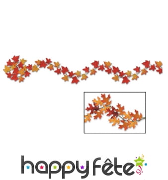 Guirlande de feuilles sur le thème de l'automne