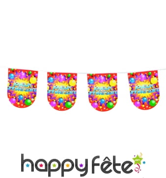 Guirlande Drapeaux Joyeux anniversaire