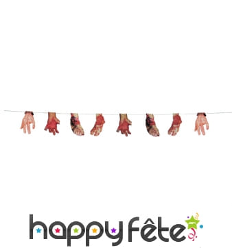 Guirlande de membres coupés, 2,9m
