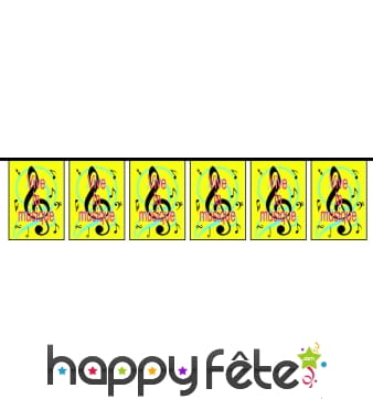 Guirlande de pavillon Vive la Musique