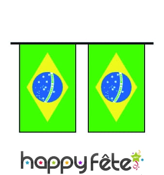 Guirlande de pavillons "Brésil"