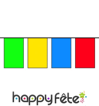 Guirlande de pavillons multicolore