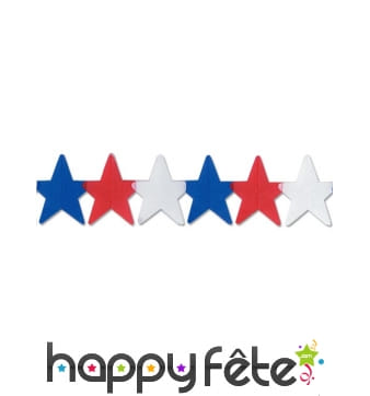 Guirlande étoiles Amérique en papier de 366cm