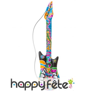 Guitare électrique hippie gonflable de 105 cm