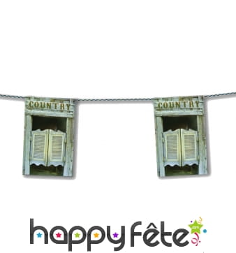 Guirlande en papier décor country