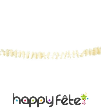 Guirlande fleurs couleur ivoire de 3 m