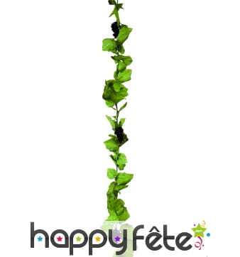 Guirlande feuilles de vignes avec grappes