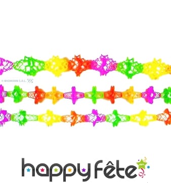 Guirlandes fluo en papier
