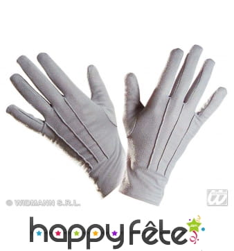 Gants gris en polyester de qualité supérieure