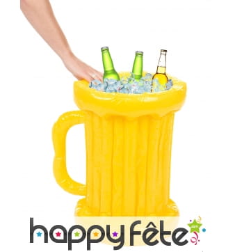 Glacière gonflable en forme de chope, 55cm