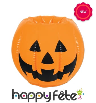 Glacière gonflable en forme de citrouille de 56cm